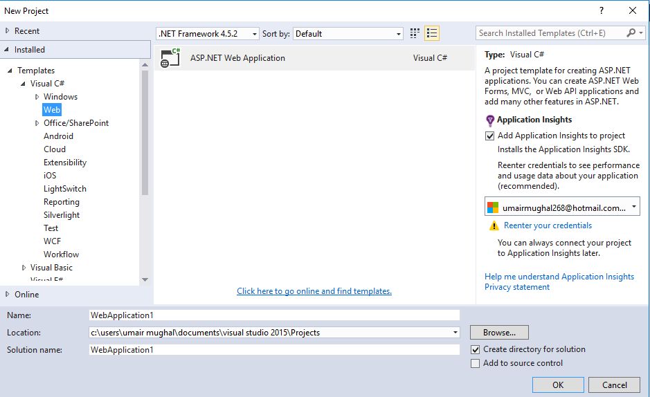 ASP.NET WEB Application